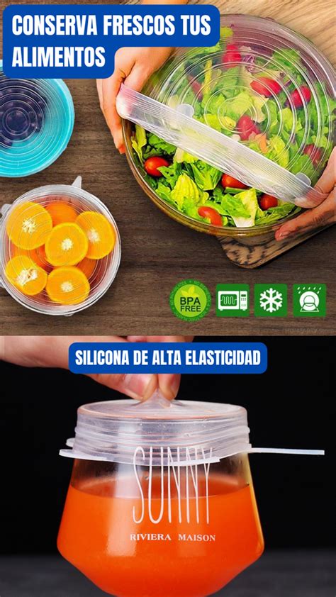 Practicup® Set de 6 tapas de Silicona